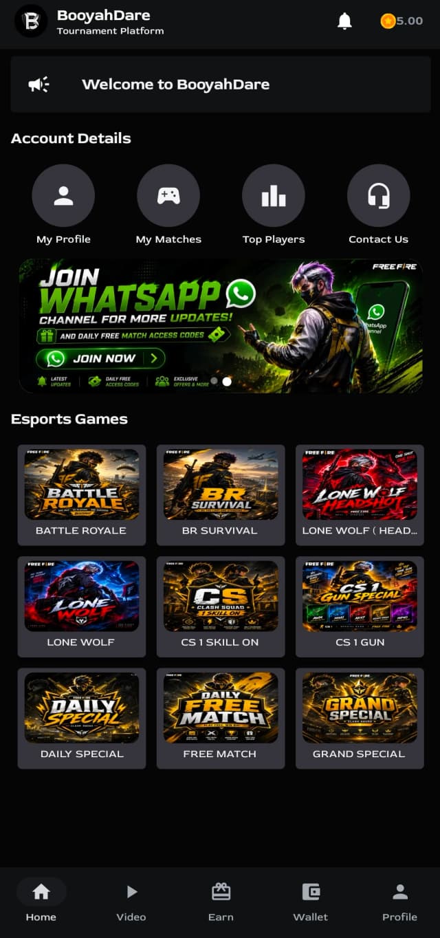 App Screenshot 1 - Lobby